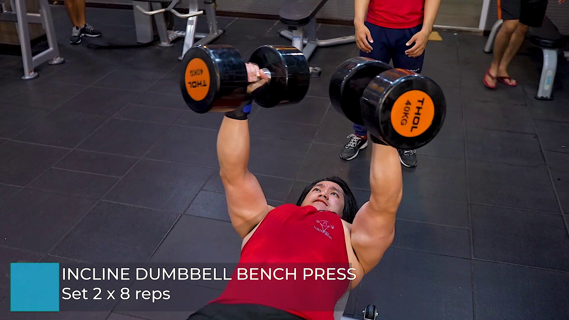 Incline Dumbbell Bench Press 80kg